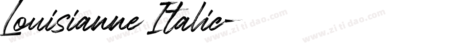 Louisianne Italic字体转换